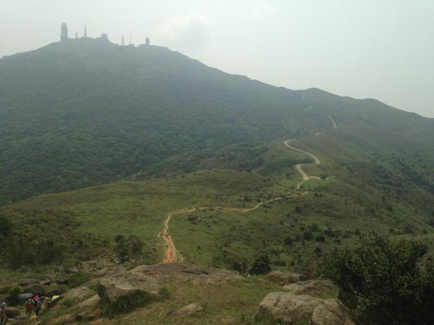 the best part of the hike. At the top there you can see the highest point on Tai Mo Shan, occupied by a Hong Kong Observatory (ex-British RAF) weather radar station